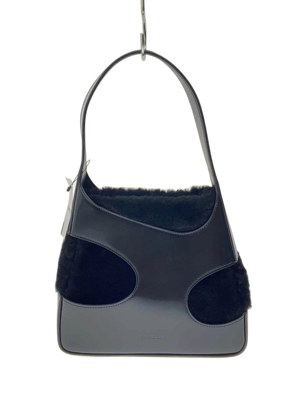 Salvatore Ferragamo Handbag Fur Black
